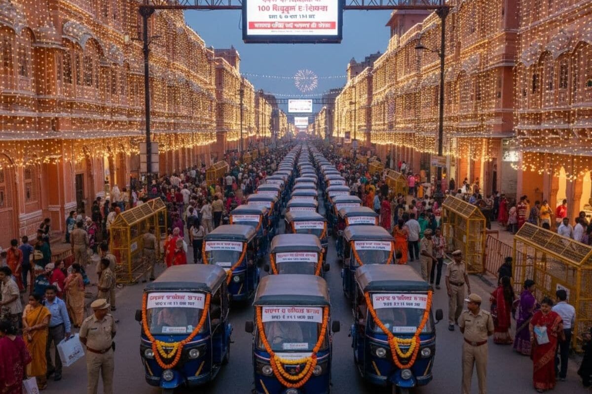पिंक सिटी के परकोटे में दिवाली पर मिलेगी फ्री ई-रिक्शा सेवा… रूट और टाइमिंग तुरंत जानें