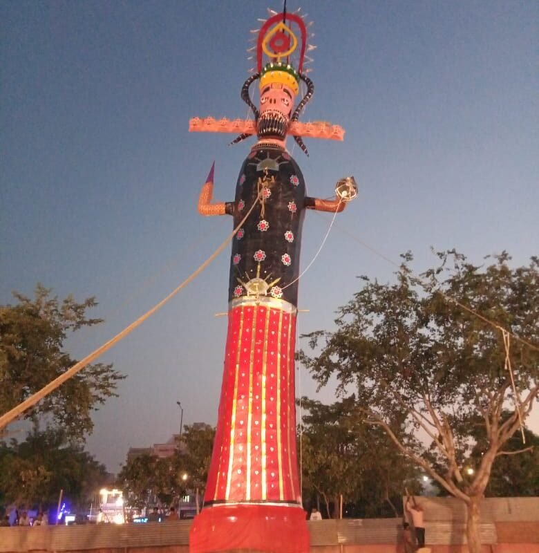 जयपुर में 121 फीट के रावण का दहन होगा:नियाग्रा फाल और रंगीन झरने दिखेंगे, जानिए क्या रहेगी ट्रैफिक व्यवस्था