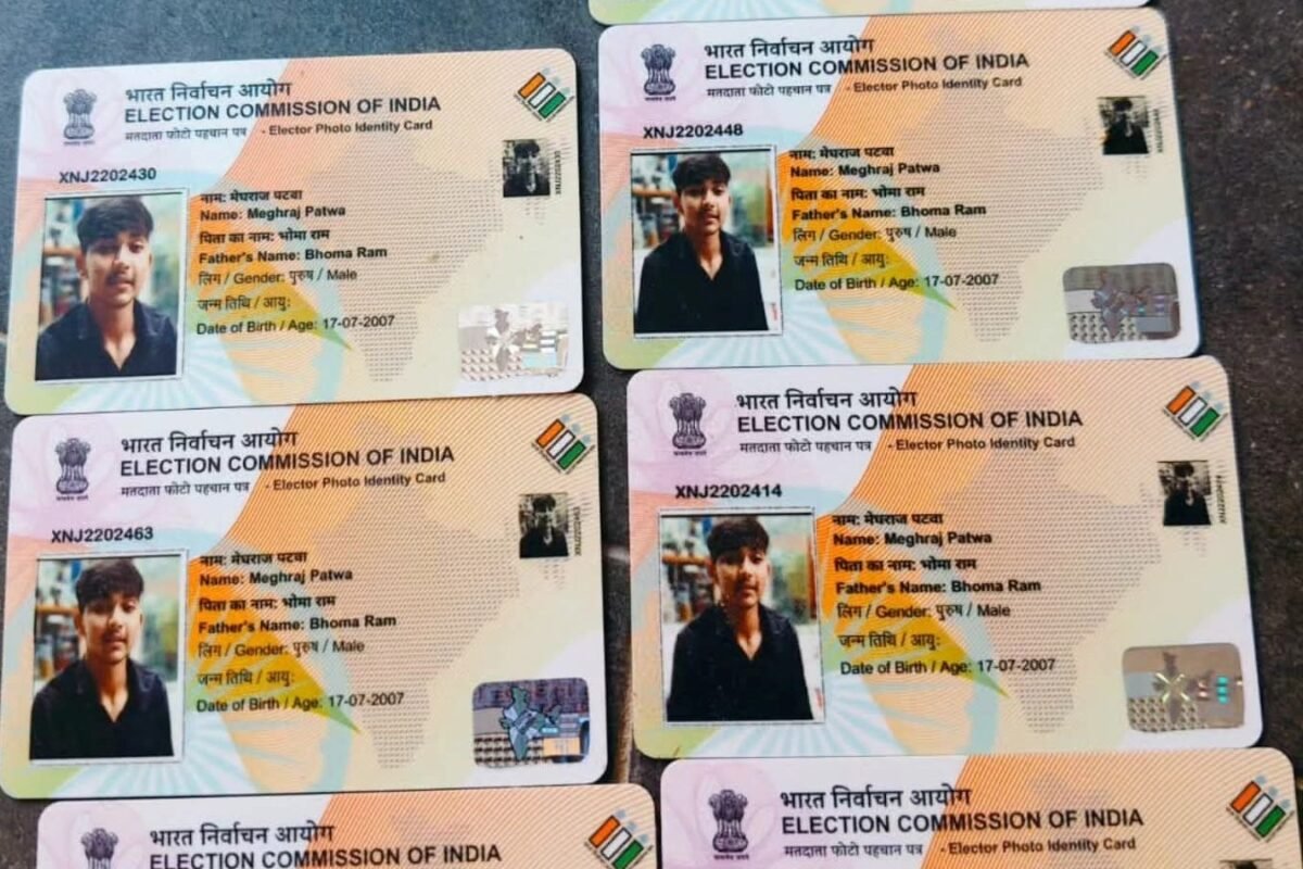 राजस्थान में एक युवक के नाम से 7 वोटर आईडी:सभी कार्ड में अलग-अलग मतदाता पहचान संख्या; कांग्रेस ने लगाया सिस्टम हाईजैक का आरोप