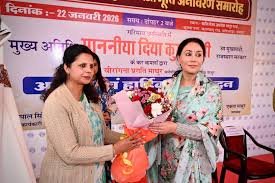 उप मुख्यमंत्री दिया कुमारी ने शहीद मेजर आलोक माथुर की मूर्ति का किया अनावरण